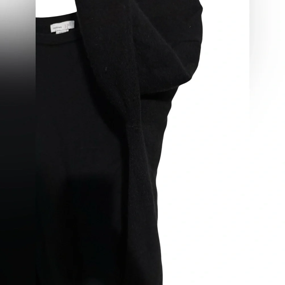 J. Jill Black Crew Neck Cashmere crewneck tunic Sweater women’s sz Small Petite - Picture 3 of 8